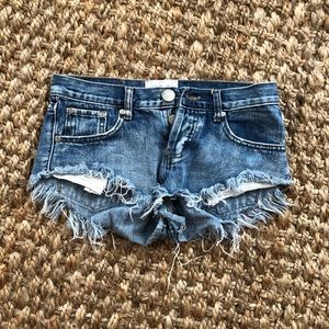 ONE Distressed Jean Shorts